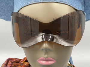 Sunglasses Oversized Shield Mask Y2K