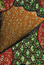 Load image into Gallery viewer, Ethnic Wax Fabric Headwrap 34.5&quot; x 45&quot; Square
