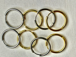 2.5 x 20mm Piercing Hoop Earrings