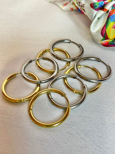 2.5 x 20mm Piercing Hoop Earrings