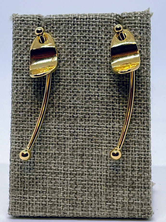 Earrings Studded Stem Danglers