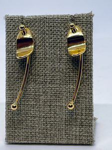 Earrings Studded Stem Danglers