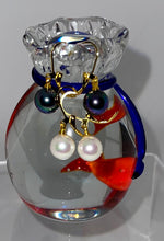 Load image into Gallery viewer, Earrings Simulated Pearl Single Ball Dangler
