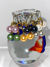 Load image into Gallery viewer, Earrings Simulated Pearl Single Ball Dangler
