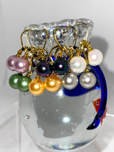 Load image into Gallery viewer, Earrings Simulated Pearl Single Ball Dangler
