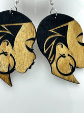 Load image into Gallery viewer, Earrings Wooden Womens Profile
