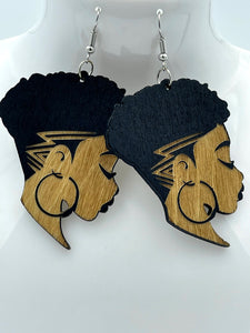 Earrings Wooden Womens Profile