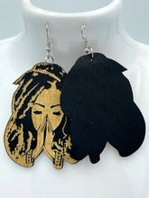 Load image into Gallery viewer, Earrings Wooden Womens Profile
