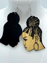 Load image into Gallery viewer, Earrings Wooden Womens Profile
