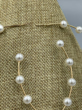 Load image into Gallery viewer, Earrings Open Hoops | Scattered Simulated Pearls
