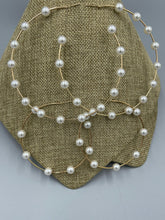 Load image into Gallery viewer, Earrings Open Hoops | Scattered Simulated Pearls
