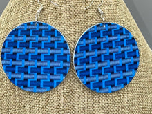 Load image into Gallery viewer, Earrings Natural Polished Wood Ethnic Painted Patterns
