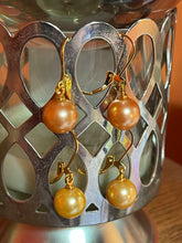 Load image into Gallery viewer, Earrings Simulated Pearl Single Ball Dangler
