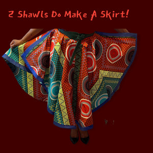 Shawl Dashiki African Print