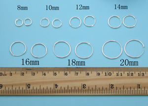 20mm Sterling Silver Huggie Hoops