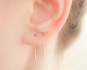 Earrings Double Piercing