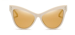 Cat-Eye Frames with Gold Hardware Sunglasses